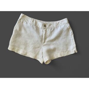 Cynthia Rowley Women’s Shorts Casual Striped Linen M Excellent Condition
